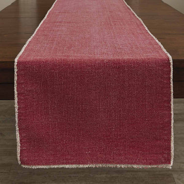 Frayed Edge Table Runner - Fuchsia - 72